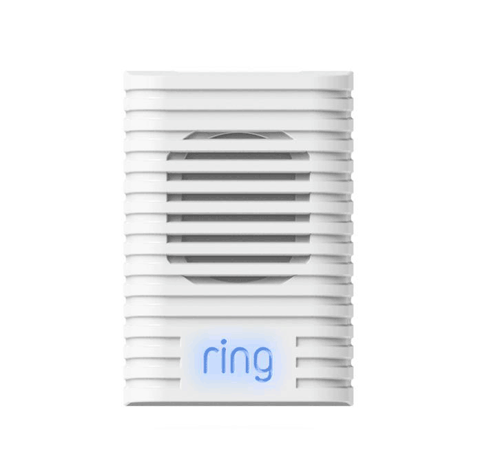 Animation of Chime (1st Gen) blue Ring light pulsing slowly; setup mode light pattern.