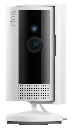 Animation of Indoor Cam (2nd Gen) blue light pulsing slowly; two-way talk enabled light pattern.