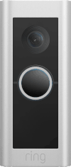 Animation of Ring Video Doorbell with blue circle light flashing followed by white light circling clockwise; factory reset light pattern.