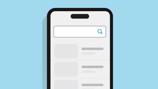 Animation showing set up in the Ring app for Smart Video Search.