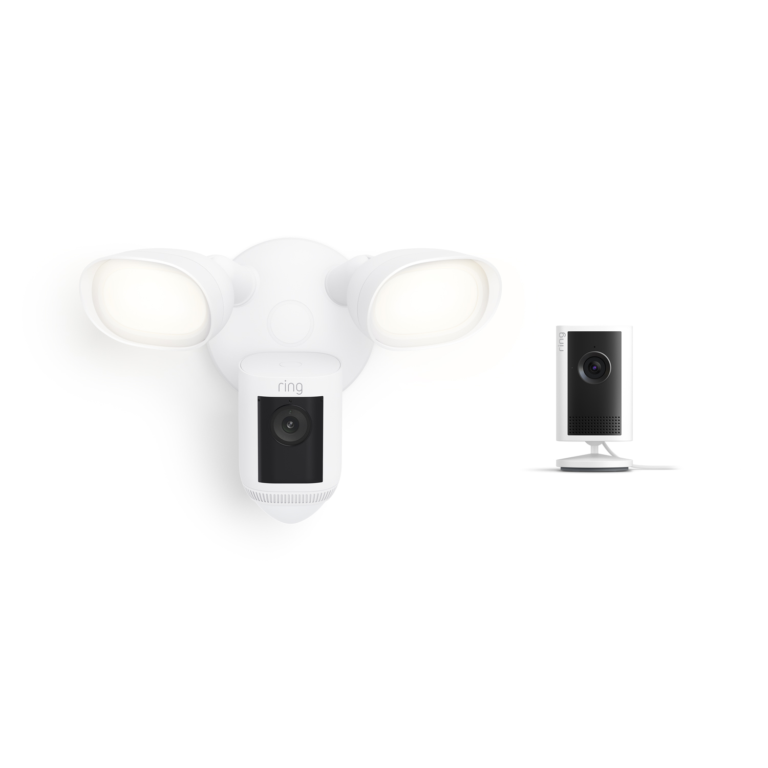 Indoor Cam Plus + Floodlight Cam Pro, Wired - White