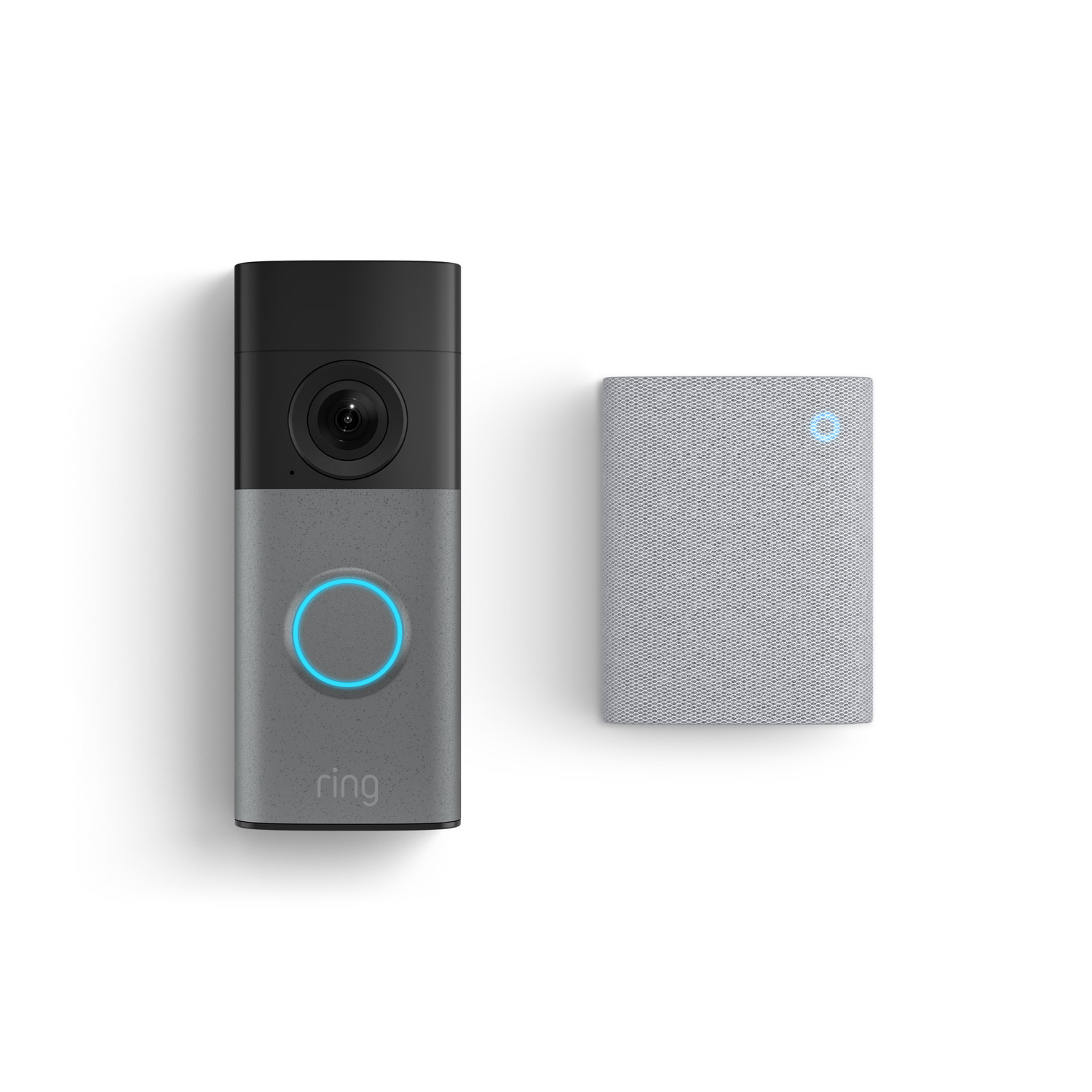 Wired Doorbell (2nd Gen) + Chime (3rd Gen) - Wired Doorbell (2nd Gen) with white Chime (3rd Gen) shown on a white background.