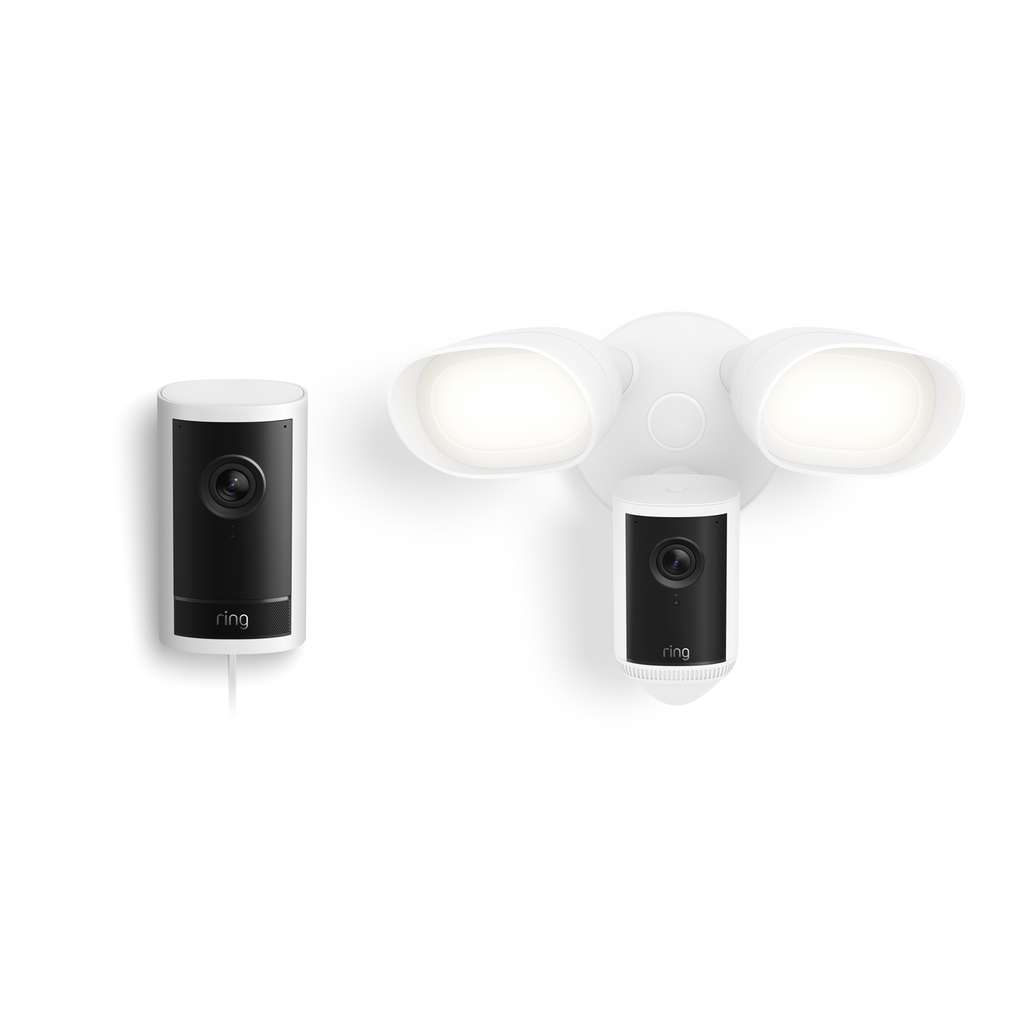 Outdoor Cam Pro, Plug-In + Floodlight Cam Pro (2nd Gen) - White
