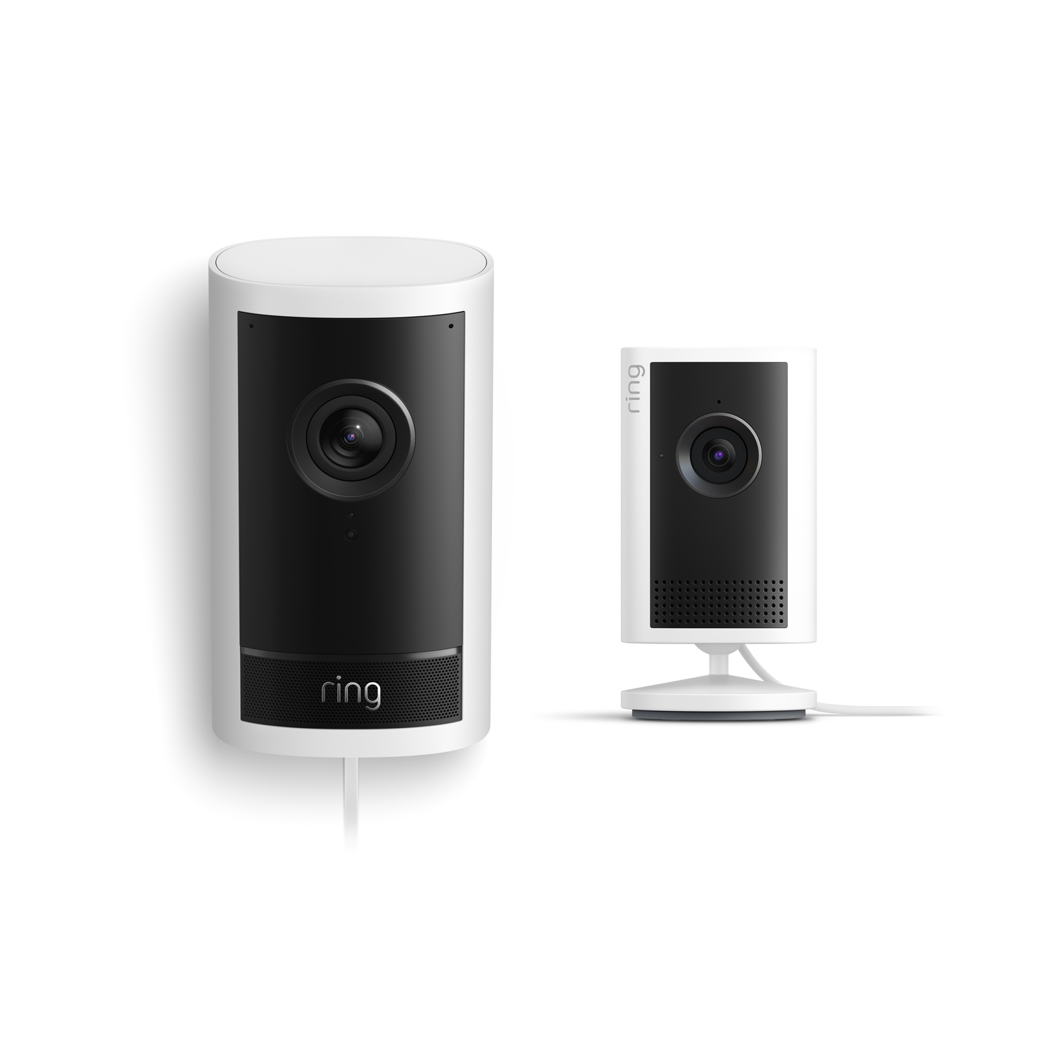 Outdoor Cam Pro, Plug-In + Indoor Cam Plus - White