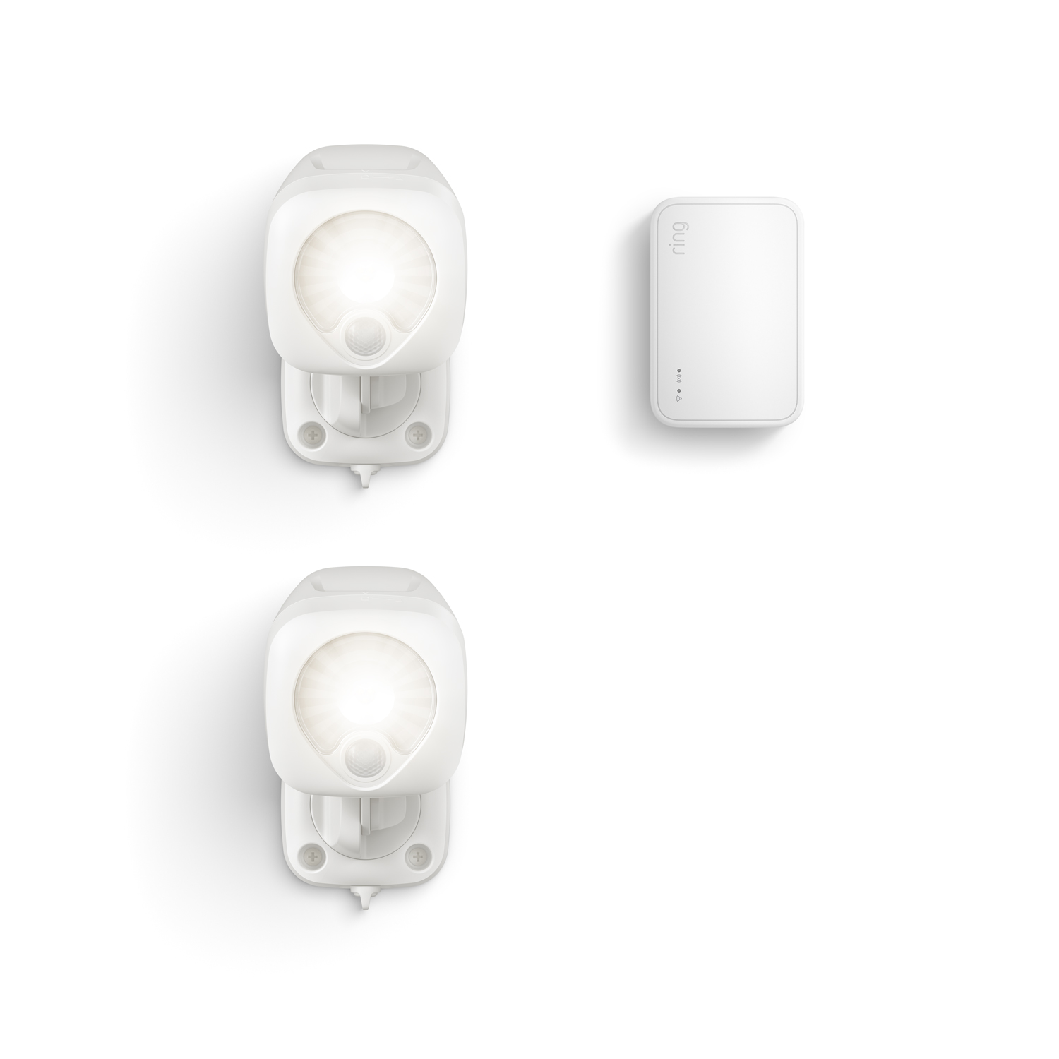 Smart Lighting Spotlight Battery 2-Pack + Bridge (2nd Gen) - White
