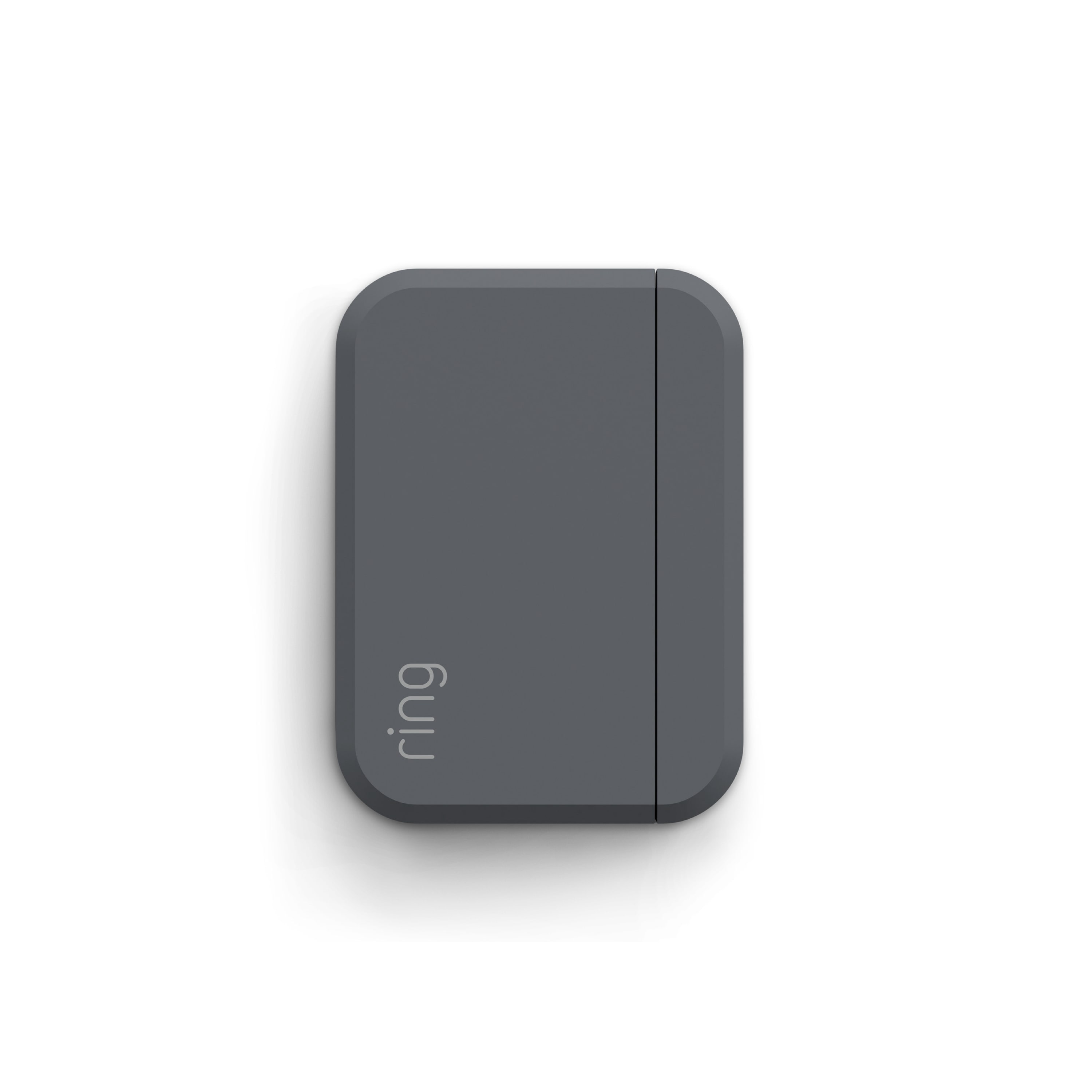 Ring Alarm Outdoor Contact Sensor - Black Ring Alarm Outdoor Contact Sensor with rounded corners.