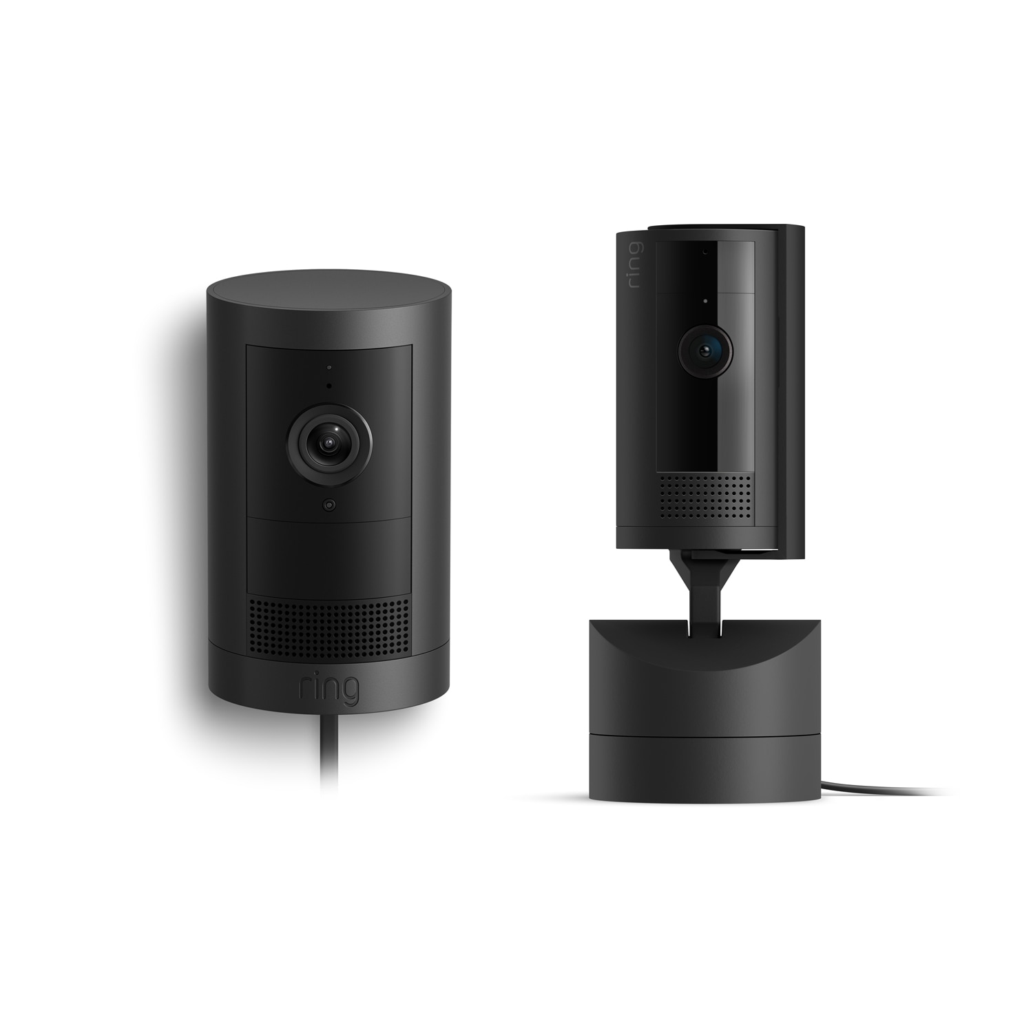 Outdoor Cam Plus Plug-In + Pan-Tilt Indoor Cam - Black