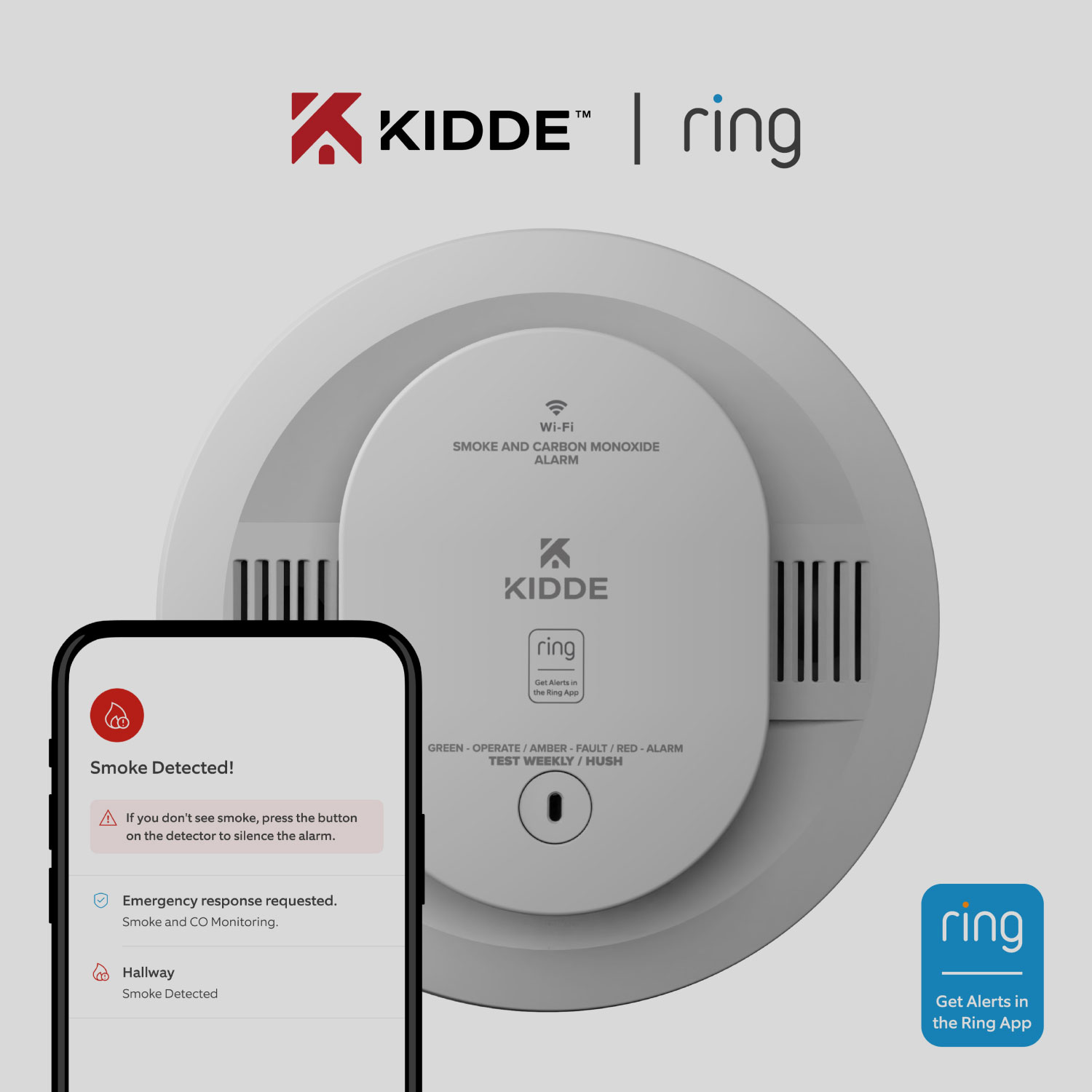 Kidde Wired Smart Smoke Alarm - KIDDE Smart Smoke Alarm collaboration with Ring.
