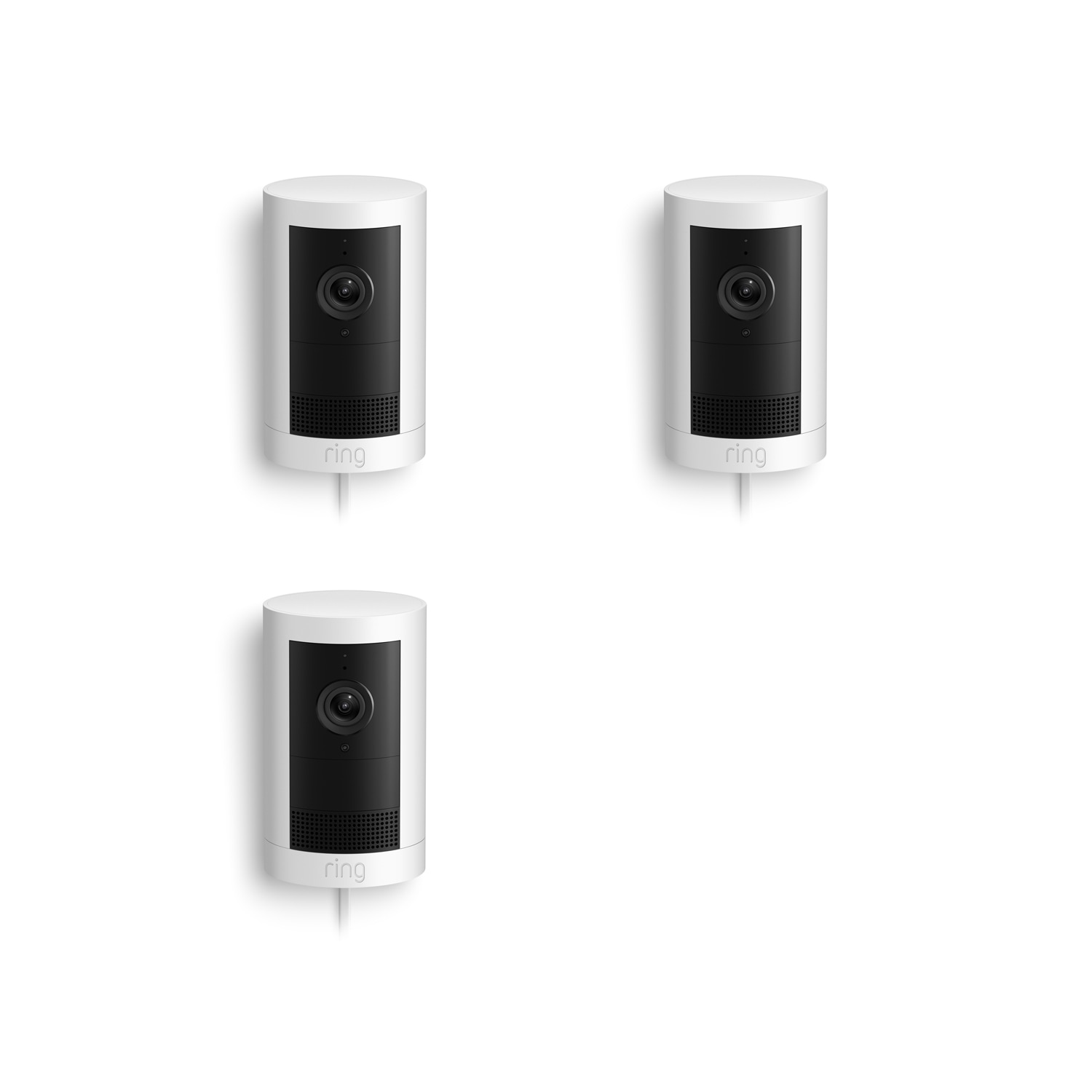 Outdoor Cam Plus (Featuring Retinal 2K)  - Plug-In / White / 3-Pack