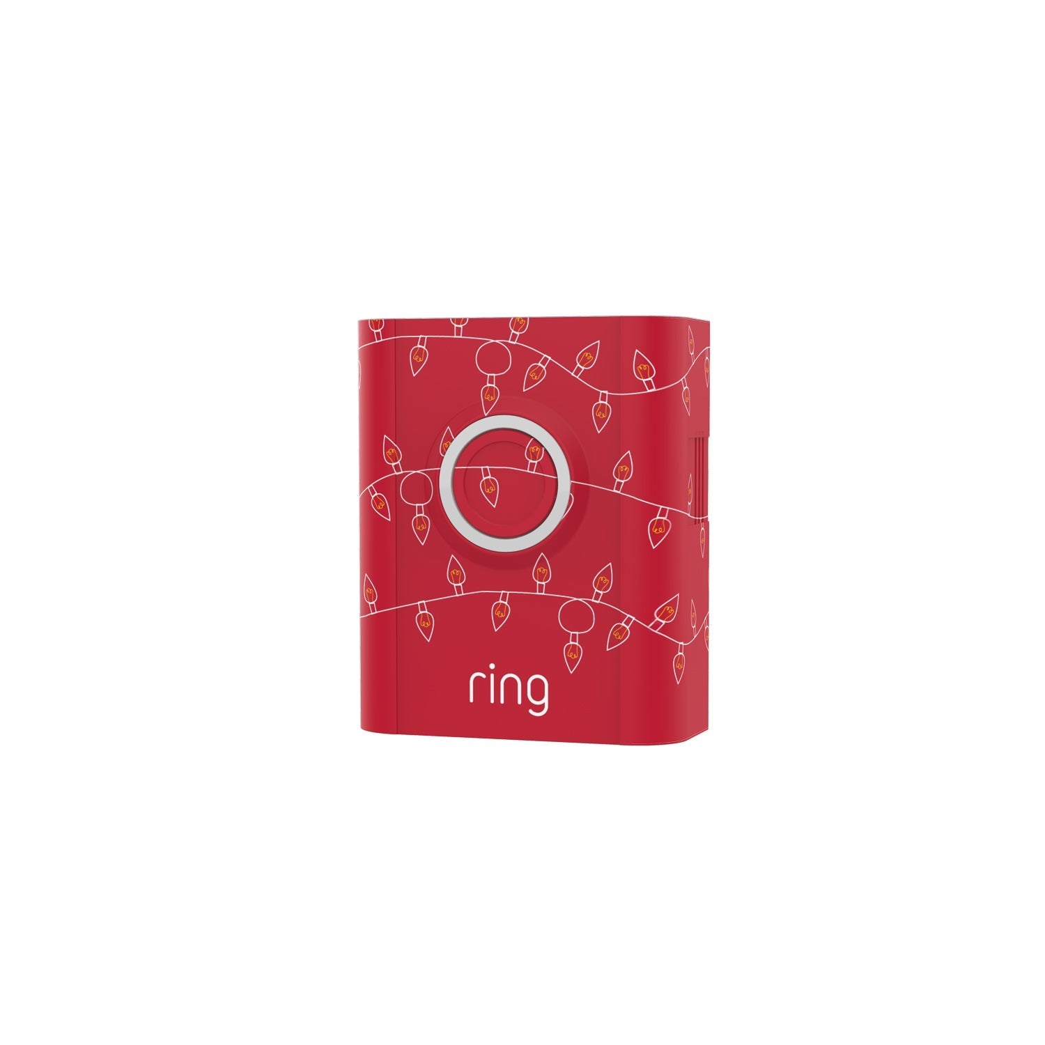 Holiday Interchangeable Faceplate - Christmas Lights Red