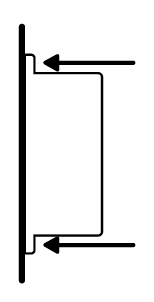 Illustration to show installation of the adapter on the wall.