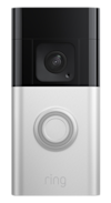 Animation of Ring Video Doorbell with lights off; idle mode light pattern.