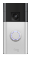 Animation of Ring Video Doorbell with solid white circle light; idle mode light pattern.